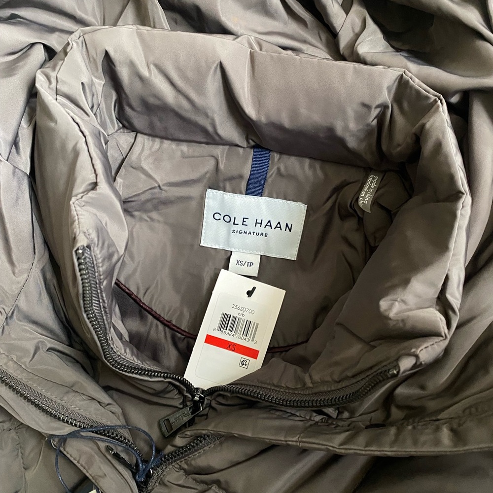 Cole Haan Signature Hooded Down and Feather Jacket - Picture 11 of 16